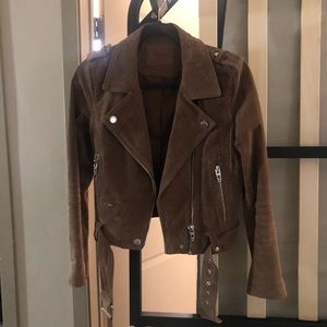 Blank NYC Suede Jacket in Coffee Bean